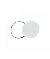 24W Nymphea Black&White Rings LED plafondlamp met sensor - CCT, IP54, Ø32cm, zwart/witte rand