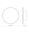 DOME wandlamp 12W - CCT, IP65, zwart