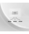 DOME wandlamp 18W - CCT, IP65, wit