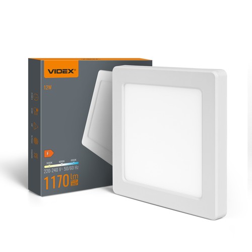 12W LED inbouwpanel / plafondlamp - 1170lm, 3CCT, 16,7x16,7cm, witte rand, voor inbouw of opbouw