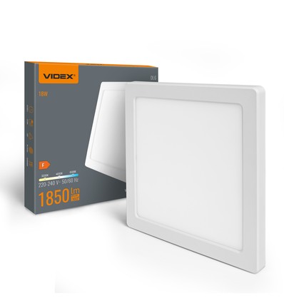 18W vierkante LED plafondlamp / inbouwpanel - 1850lm, 3CCT, 21,7 x 21,7 cm, witte rand, inbouw of opbouw