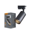 Dim to warm GU10 railsport - Inclusief 6W Dimtowarm lamp, Zwart, 1-fase, 1F2W