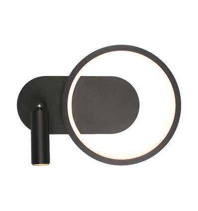 14W Designer LED wandlamp - Zwart, 1500lm, 25x10x18 cm, incl. lichtbron