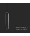 13W designer LED plafondlamp - 1500lm, zwart metaal, warm wit, incl. lichtbron