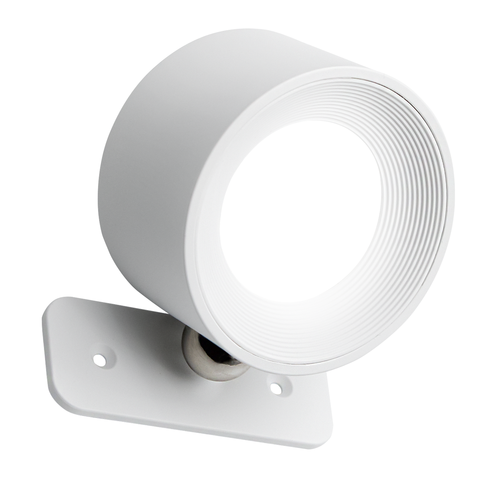 4,5W Oplaadbare wandlamp CCT - IP20, rond, wit, 360° draaibaar, incl. lichtbron en afstandsbediening