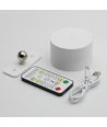 4,5W Oplaadbare wandlamp CCT - IP20, rond, wit, 360° draaibaar, incl. lichtbron en afstandsbediening