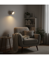 4,5W Oplaadbare wandlamp CCT - IP20, rond, wit, 360° draaibaar, incl. lichtbron en afstandsbediening