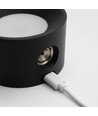 4,5W Oplaadbare wandlamp CCT - IP20, rond, mat zwart, 360° draaibaar, incl. lichtbron en afstandsbediening