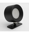 4,5W Oplaadbare wandlamp CCT - IP20, rond, mat zwart, 360° draaibaar, incl. lichtbron en afstandsbediening
