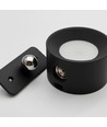 4,5W Oplaadbare wandlamp CCT - IP20, rond, mat zwart, 360° draaibaar, incl. lichtbron en afstandsbediening