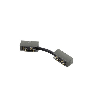 Verbinder voor PicoTrack 2 rail - 12V, Magnetisch, antraciet, voor akoestische panelen / vitrines / vensterverlichting