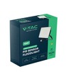30W LED-breedstraler met sensor - 120lm/W, zwart, werklamp, snelkoppeling