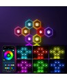 12 st. RGBIC Hexagon Infinity Wandlampen - Set