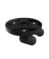 Ronde plafondlamp met 3 spots, GU10 - Zwart, Ø22cm, IP20 binnen, zonder lichtbron