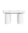 Plafondlamp met 2x2 spots, GU10 - Wit, IP20 binnen, zonder lichtbron