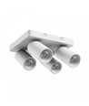 Plafondlamp met 2x2 spots, GU10 - Wit, IP20 binnen, zonder lichtbron