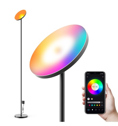 175 cm RGB+CCT vloerlamp - Wifi+Bluetooth