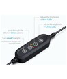60-80 cm aquariumarmatuur - 18W LED, wit/blauw, verstelbaar