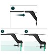 27,5 cm aquariumlamp - 10W LED, wit/blauw