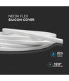 VT-560 Neon flex 8W - met siliconen coating, 4000K, 24V, 5m/rol, prijs/m