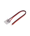 Connector voor 10mm COB LED strip - 10cm kabel, 2-pin, voor solderen