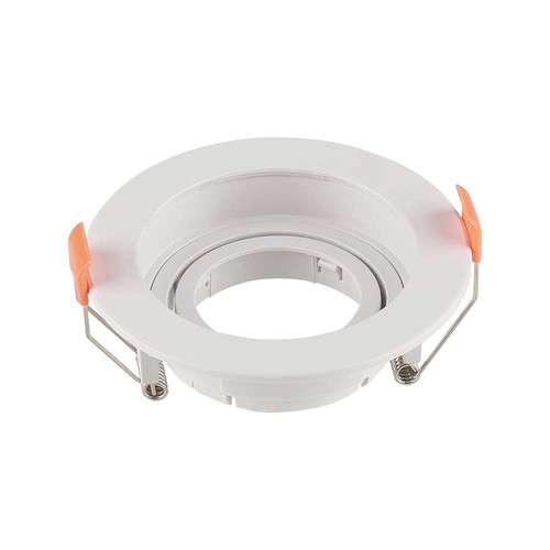 GU10 inbouwspot - Rond, wit, IP20, gat: Ø8,5 cm, afm: Ø10,2 cm, zonder lichtbron