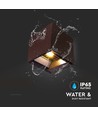 9W LED Wandlamp op zonne-energie - IP65, CCT, 3 lichtkleuren, PIR-sensor, cortenkleurige behuizing