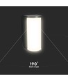 12W CCT LED wandlamp - IP65, zwart, 3-in-1 kleurwissel, 1760lm, incl. lichtbron