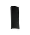 8W LED wandlamp met up/down licht - 140lm/W, IP65, zwart, 4000K, rechthoekig, incl. lichtbron