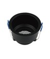 VT-9001RD lampfitting GU10 - aluminium, honingraat, diepe anti-verblindingskap, zwart rond