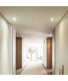 GU10 inbouwspot, vierkant zwart - Honeycomb anti-glare, aluminium, gat: 80x80mm