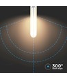E14 4W LED-lamp - T20, kooldraad, helder glas