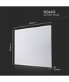 60x60 PHILIPS driver LED paneel, 40W - 120lm/W, 4000K, 5 jaar garantie