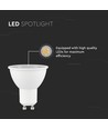 GU10 7,5W LED lamp - 610lm, 38°, Samsung LED chip, warm wit