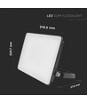 50W LED breedstraler met Fast Connector - 120lm/W, IP65, zwart, buiten