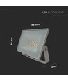 10W LED breedstraler, wit - 850lm, IP65, 4000K, witte behuizing