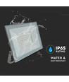50W LED breedstraler - IP65, witte rand, buiten