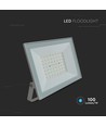 50W LED breedstraler - IP65, witte rand, buiten