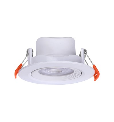 7W Ø8,8cm LED inbouwspot - Zaaggat: Ø6,8 cm, Afmetingen: Ø8,8 cm, CCT - 3 lichtkleuren