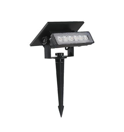 0,9W Solara Mini 2-in-1 tuinlamp - Zwart, IP65, warm wit, wandlamp en grondspies, zonne-energie