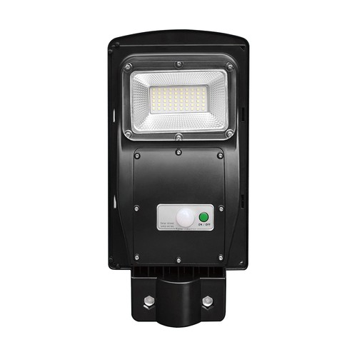 Solar straatlantaarn 6W met sensor - Afstandsbediening, zwart, 800lm, IP65