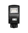 Solar straatlantaarn 6W met sensor - Afstandsbediening, zwart, 800lm, IP65