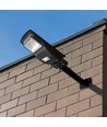 Solar straatlantaarn 6W met sensor - Afstandsbediening, zwart, 800lm, IP65