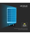 Solar straatlantaarn 6W met sensor - Afstandsbediening, zwart, 800lm, IP65