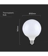 E27 22W LED globe lamp - Ø12 cm, G120, mat