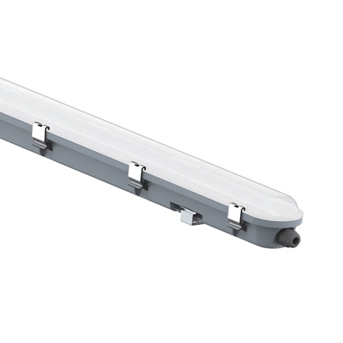 150cm 48W waterdicht compleet LED armatuur met noodverlichting - 120lm/W, IP65, 6500K, doorvoerbedrading