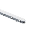 120cm 36W waterdicht compleet LED armatuur met sensor - 120lm/W, IP65, melkwitte cover, RVS clips