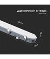 120cm 36W waterdicht compleet LED armatuur met sensor - 120lm/W, IP65, melkwitte cover, RVS clips