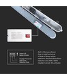 120cm 36W waterdicht compleet LED armatuur met sensor - 120lm/W, IP65, melkwitte cover, RVS clips