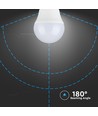 6,5W E27 LED lamp - G45, kogellamp, 230V